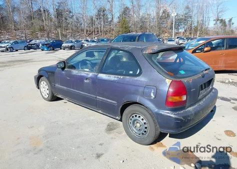 1998 Honda Civic Dx из США, поврежденный, VIN 2HGEJ6447WH103800